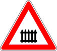 Verkehrszeichen Bahnübergang