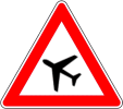 Verkehrszeichen Flugverkehr