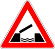Verkehrszeichen Klappbrücke