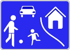 Verkehrszeichen Spielstrasse